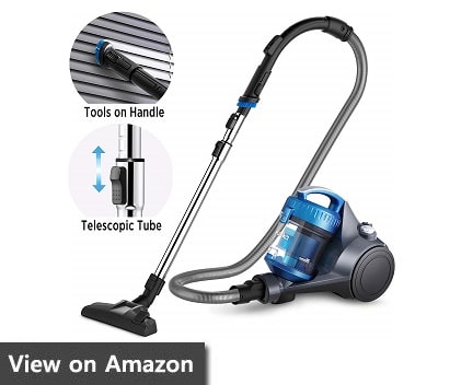 Eureka NEN110A Whirlwind Bagless Canister Vacuum Cleaner, Lightweight Corded Vacuum for Carpets and Hard Floors